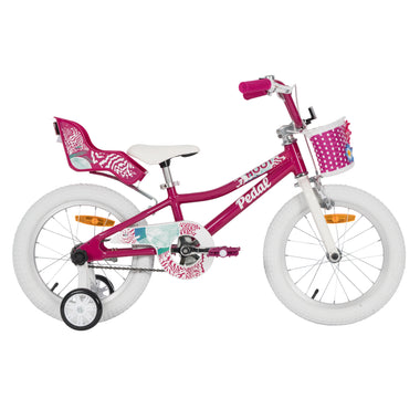 Pedal Hoot Alloy 16" Kids Bike Pink/White