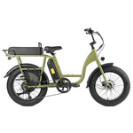 Pedal Brewer Electric Fat Tyre Cruiser Bike Dark Green 540Wh Battery