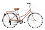 Pedal Uptown DLX 7-Speed Cruiser Bike Rose Gold