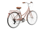 Pedal Uptown DLX 7-Speed Cruiser Bike Rose Gold